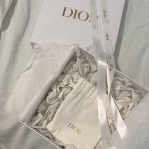 Dior White Box with Gold Accents